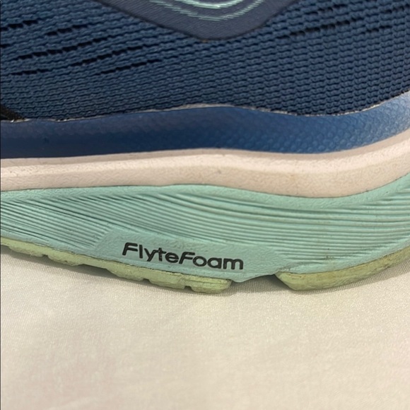 Asics Blue and Black Athletic Shoes with Breathable Mesh - Picture 7 of 11